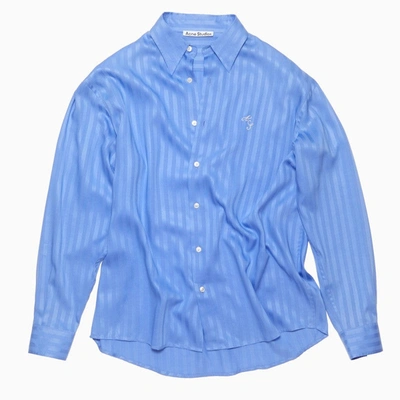 ACNE STUDIOS ACNE STUDIOS BLUE STRIPED OVERSIDE SHIRT MEN