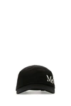 Alexander Mcqueen Oversize Embroidered Mcq Baseball Cap In Black