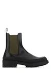 ALEXANDER MCQUEEN ALEXANDER MCQUEEN MAN BLACK LEATHER BOXCAR ANKLE BOOTS