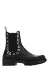 ALEXANDER MCQUEEN ALEXANDER MCQUEEN MAN BLACK LEATHER BOXCAR ANKLE BOOTS