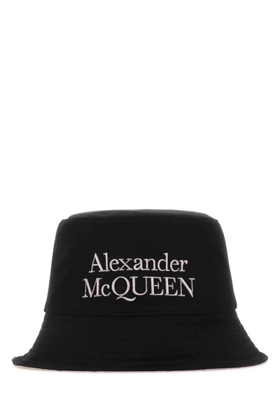 ALEXANDER MCQUEEN ALEXANDER MCQUEEN MEN BLACK NYLON REVERSIBLE HAT