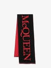 ALEXANDER MCQUEEN ALEXANDER MCQUEEN MAN SCARF MAN BLACK SCARVES