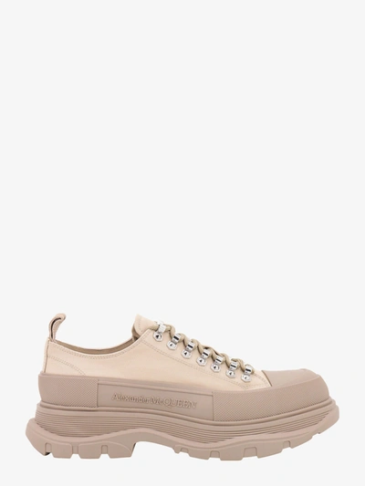 Alexander Mcqueen Tread Slick Sneakers In Cream