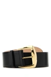 ALEXANDER MCQUEEN ALEXANDER MCQUEEN WOMAN BLACK LEATHER BELT