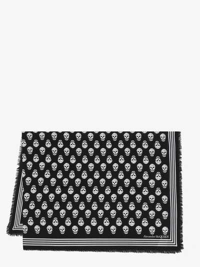 Alexander Mcqueen Scarf In Black