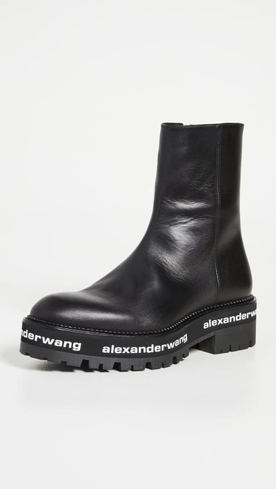 Alexander Wang Women Black Sanford Leather Boots/booties