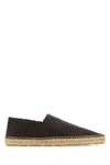 BOTTEGA VENETA BOTTEGA VENETA WOMAN DARK BROWN LEATHER ESPADRILLES