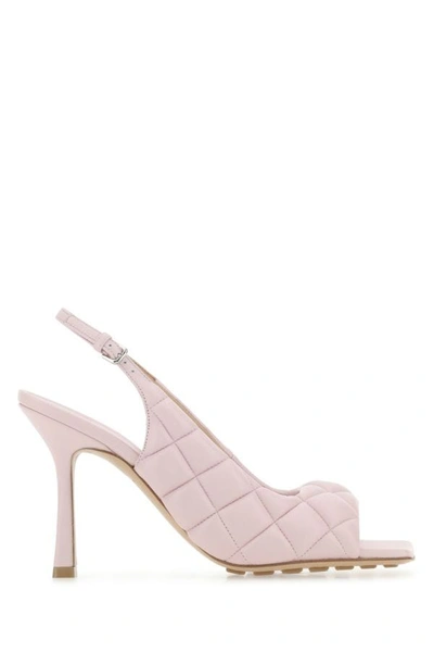 BOTTEGA VENETA BOTTEGA VENETA WOMAN LIGHT PINK NAPPA LEATHER PADDED SANDALS