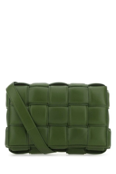 Bottega Veneta Woman Military Green Nappa Leather Small Padded Cassette Crossbody Bag