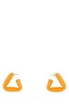 Bottega Veneta Orange Fold Earrings In Orange