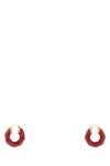 Bottega Veneta Red Twist Earrings In Red