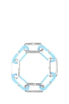 Bottega Veneta Two-tone Silver Chain Bracelet Multicoloured  Donna S In Multicolor