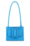 Boyy Light Blue Leather Bobby 18 Soft Shoulder Bag In Blue