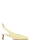 BOYY BOYY WOMAN PASTEL YELLOW NAPPA LEATHER PUFFY PUMPS