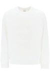 Burberry Mens White Crew-neck Sweatshirt With Equestrian Knight Motif For Fw23 In White