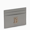 BURBERRY BURBERRY GREY GRAINED LEATHER CARD CASE WOMEN