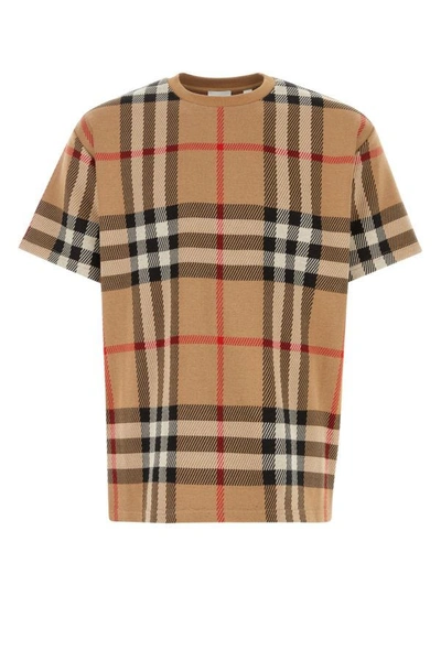 BURBERRY BURBERRY MAN EMBROIDERED JACQUARD OVERSIZE T-SHIRT