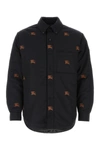 Burberry Quilted Embroidered Button-down Shirt In Multicolor
