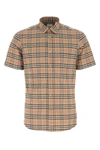 BURBERRY BURBERRY MAN EMBROIDERED STRETCH COTTON SHIRT