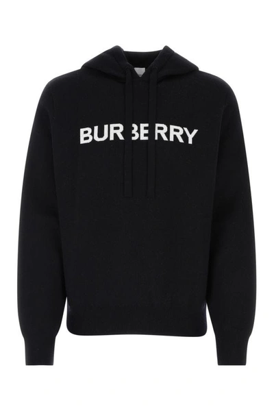 Burberry Men Midnight Blue Cotton Blend Sweatshirt