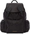 BURBERRY Black Large Leather Rucksack