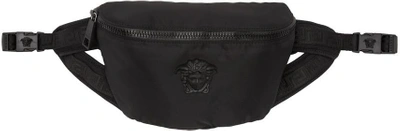 Versace Black Nylon Medusa Waist Bag