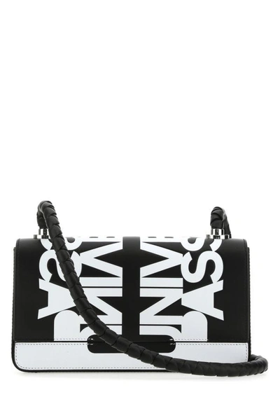Burberry Man Two-tone Leather Crossbody Bag In Multicolor