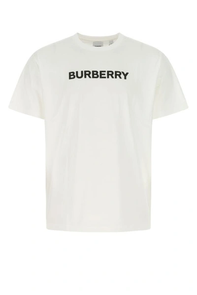 BURBERRY BURBERRY MEN WHITE COTTON T-SHIRT