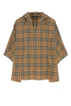 BURBERRY BURBERRY UNISEX EMBROIDERED POLYESTER CHECK PONCHO