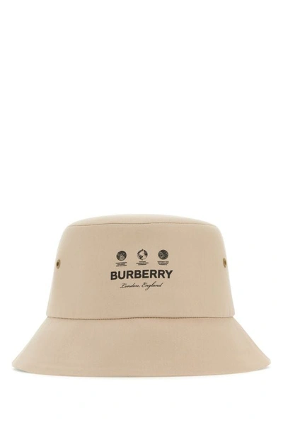Burberry 3-globe Logo Bucket Hat In Beige O Tan