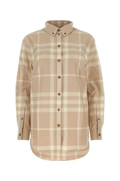 Burberry Shirt  Woman Color Beige In Multicolor