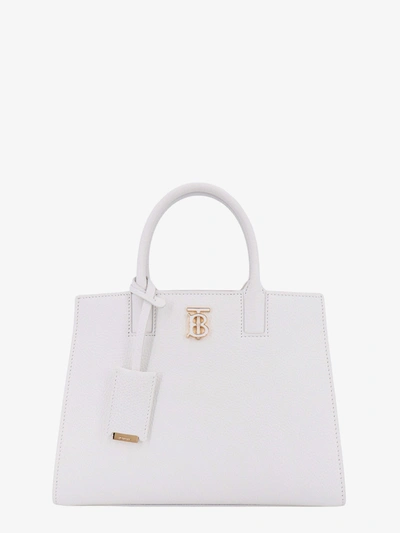 Burberry Woman Frances Mini Woman White Handbags