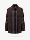 BURBERRY BURBERRY WOMAN JACKET WOMAN BROWN JACKETS