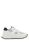BURBERRY BURBERRY WOMAN MULTICOLOR SUEDE AND MESH SNEAKERS