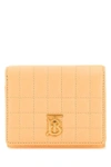 BURBERRY BURBERRY WOMAN PEACH LEATHER SMALL LOLA WALLET