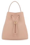 BURBERRY BURBERRY WOMAN PINK LEATHER SMALL TB BUCKET BAG