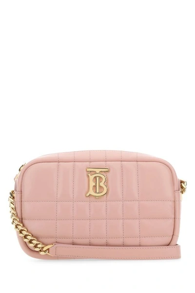 Burberry Woman Pink Nappa Leather Small Lola Crossbody Bag