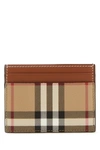 BURBERRY BURBERRY WOMAN PRINTED CANVAS CARDHOLDER