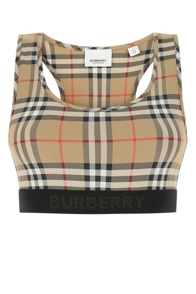 Burberry Printed Stretch Nylon Top  Nd  Donna Xs In Multicolor