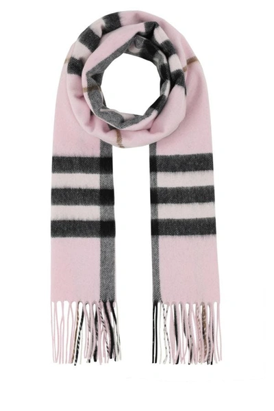 Burberry Unisex Embroidery Cashmere Scarf In Multicolor
