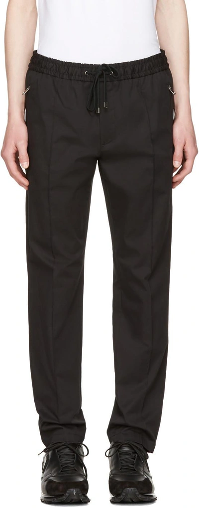 Dolce & Gabbana Basic Drawstring Track Pants In Black