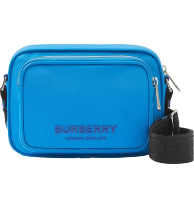 Burberry Women Paddy Nylon Camera Bag In Blue