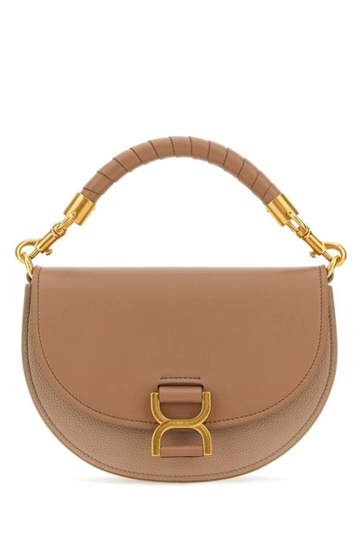 Chloé Chloe Woman Antiqued Pink Leather Marcie Handbag