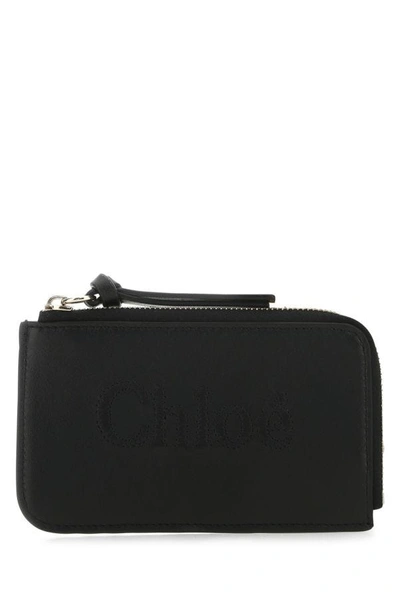 Chloé Chloe Woman Black Leather Card Holder