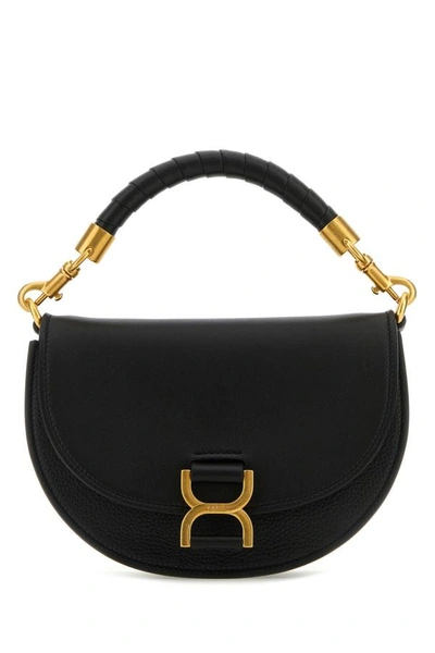 Chloé Chloe Woman Black Leather Marcie Handbag