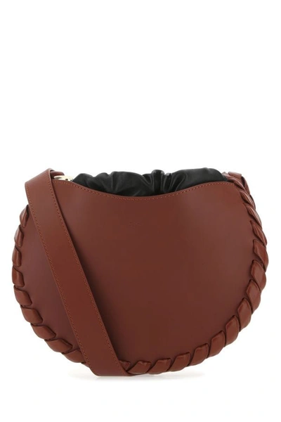 CHLOÉ CHLOE WOMEN BRICK LEATHER SMALL MATE CROSSBODY BAG