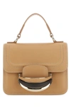 Chloé Chloe Woman Camel Leather Small Kattie Handbag In Pink