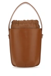 CHLOÉ CHLOE WOMAN CARAMEL LEATHER BUCKET BAG