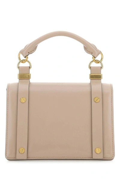 CHLOÉ CHLOE WOMAN POWDER PINK LEATHER SMALL ORA HANDBAG