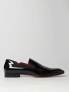 Christian Louboutin Dandy Chick Patent-leather Loafers In Black